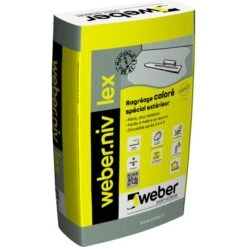 Mortier Ragréage Sol WEBER NIV LEX Gris Ciment Sac 25kg