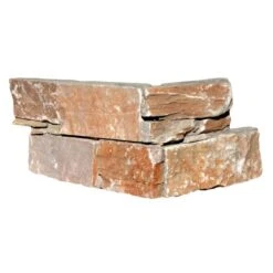 Chaine Angle Quartzite Sur Ciment ANTIGUA 15x20/40cm Ep.20-40mm Jaune