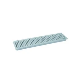 GRILLE PVC GR77P 13CM 0,50M GRIS CLAIR A15