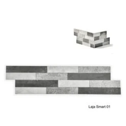 Parement Calcaire Sur Résine LAJA SMART 15,2x56cm Ep.10/30mm 01