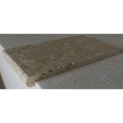 Margelle/appui Fenêtre Rond NAXOS Travertin Provence 20x35cm Ep.3cm