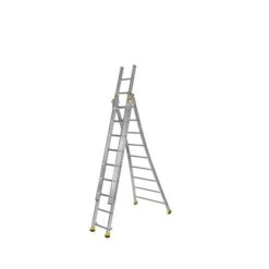 Echelle Transformable T3 3 Plans Alu De 2,80 à 6,10m