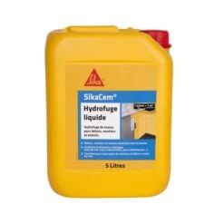 Hydrofuge De Masse SIKACEM HYDROFUGE LIQUIDE Bidon 5L