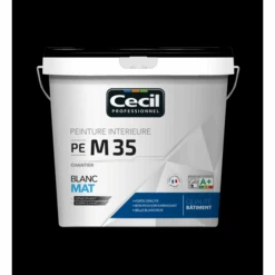 Peinture Acrylique Mat M35 CHANTIER Blanc 5L