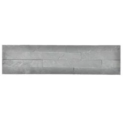 Parement Ardoise Sur Résine SLIM 11 10x40cm Ep.5/15mm Gris Foncé