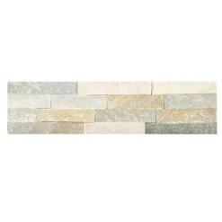 Parement Quartzite Sur Résine SLIM 13 10x40cm Ep.5/15mm Iris