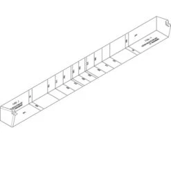 Coin Extérieur Double PVC Gris 1156