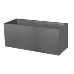 Jardinière BASALT 39,5x99,5cm H.43,5cm Anthracite Décor Béton