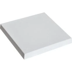 Chapeau De Pilier Plat PIERRE LISSE 40x40 Gris