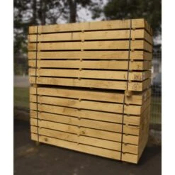 Traverse Chêne Non Traité 4 Arêtes Vives 100x200mm 2,60m