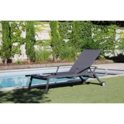 Bain De Soleil Aluminium FLORENCE Graphite Gris