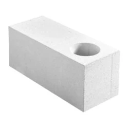 Bloc Angle Béton Cellulaire ENERGIE 25 Chaînage Vertical 25x25x62,5cm
