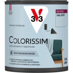 Peinture V33 COLORISSIM Velours Ciel été 0.50L Pot