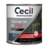 Peinture Antirouille PE FER Bleu Gris 0.5L -Construction Matériaux Magasin Photo 1602014