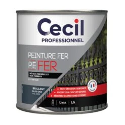 Peinture Antirouille PE FER Bleu Gris 0.5L