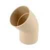 Coude Mâle/femelle PVC Ø100 45° Dev33 Sable UCT4GTS