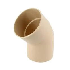 Coude Mâle/femelle PVC Ø100 45° Dev33 Sable UCT4GTS