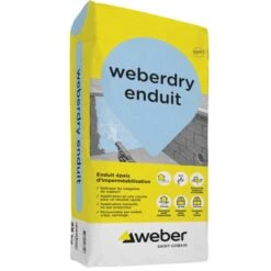 Mortier Imperméabilisation WEBERDRY ENDUIT Sac 25kg