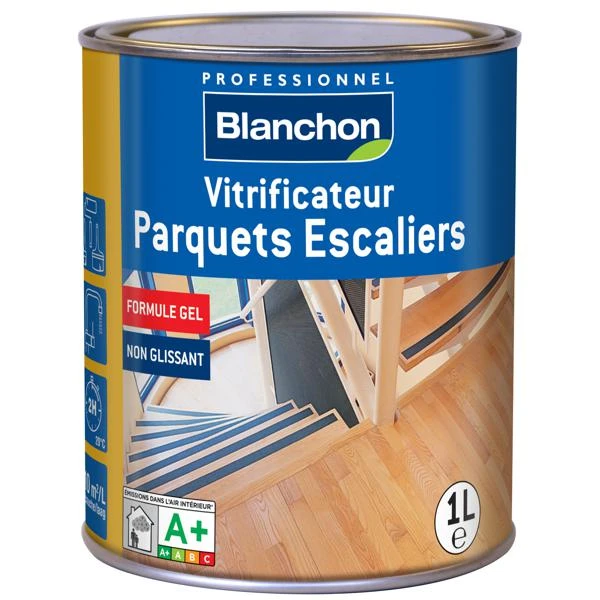 Vitrificateur Parquets Escaliers AQUA GEL Mat 1L 3 Vitrificateur Parquets Escaliers AQUA GEL Mat 1L
