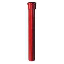 Dauphin Droit En Fonte Pavillonnaire 1m Ø100mm Rouge
