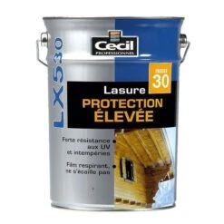 Lasure Haute Performance LX530+ Alkyde Satinée Noyer Bidon 1L