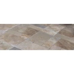 Dallage OPUS 4 Formats Travertin Naxos Vieilli Ep.30mm