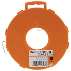 Bande Perforée 17mmx10m Ep.0,8mm Pour Gaine Au Sol