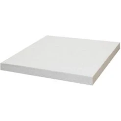 Chapeau Pilier Plat 50x50x4,5cm Blanc