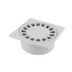 Siphon De Cour PVC Gris 15x15cm