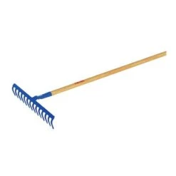 Râteau Acier Forgé Manche Bois 14 Dents Courbées 1 300 X 28mm