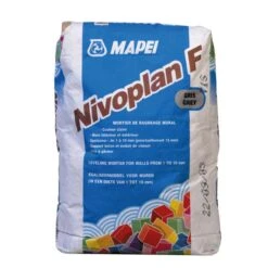 Mortier Ragréage Mural NIVOPLAN F Gris Sac 25kg