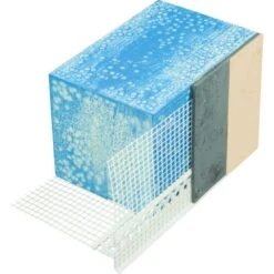 Profilé Goutte D'eau PVC Entoilé IPGE-10+TRAME 10mm 2,5m