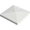 Chapeau Pilier Pointe Diamant 40x40x4cm Blanc Cassé -Construction Matériaux Magasin Photo 90648