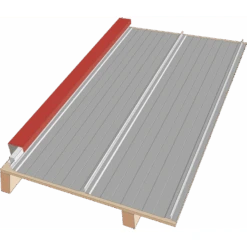 Rive Pignon Laquée COUVRESCO 215X120mm 75/100 4,00m 7022 GRAPHITE