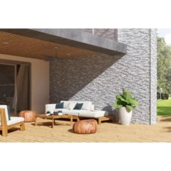 Parement Granit Sur Résine LAJA SMART 15x60cm Ep.10/30mm 04 -Construction Matériaux Magasin Photo dambiance 1154080