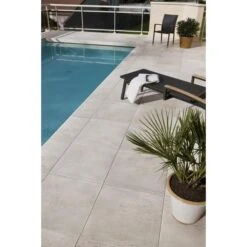 Dalle CALYPSO Lisse 60x60cm Ep.30mm Ardèche NF -Construction Matériaux Magasin Photo dambiance 1202937