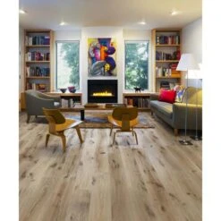 PARQUET CHENE LINEN RABOTE HUILE NATUREL FUME 15X190X1900MM -Construction Matériaux Magasin Photo dambiance 1246079