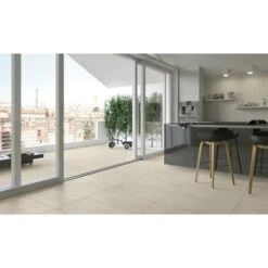 Carrelage ABSOLUTE Bianco Rectifié 40x80cm Ep.10mm -Construction Matériaux Magasin Photo dambiance 1270526