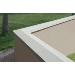 Couvertine ECO 2 Pentes 99x30cm Blanc Cassé -Construction Matériaux Magasin Photo dambiance 1298731