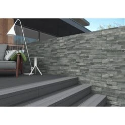 Parement ART STONE Anthracite 30x60cm Ep.8mm -Construction Matériaux Magasin Photo dambiance 1393792