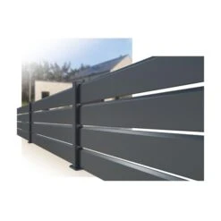 Lame Ajourée ALULINE Avec Entretoise Double 2m X H.15cm Gris 7016