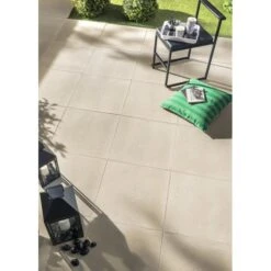 Dalle SELENA 50x50cm Ep.25mm Ton Pierre NF Palette 12 M² -Construction Matériaux Magasin Photo dambiance 1560506