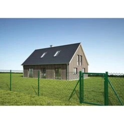 Grillage Plastifié Simple Torsion Non Compacté 50mm H.1,5x25m Vert -Construction Matériaux Magasin Photo dambiance 1594592