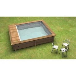 Piscine URBAINE 3,50x4,20m H.1,33m Bois -Construction Matériaux Magasin Photo dambiance 2 1381273