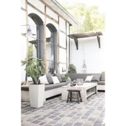 Bac Carré CASA COSY Blanc 29,9x29,9cm H.57,4cm -Construction Matériaux Magasin Photo dambiance 2 1451779