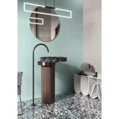 Carrelage ATELIER Brume 40x120cm Ep.6,5mm -Construction Matériaux Magasin Photo dambiance 2 1489737