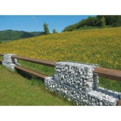 Gabion Plein 100x50x50cm Calcaire Blanc Ø Fil 5,8mm -Construction Matériaux Magasin Photo dambiance 3 677679