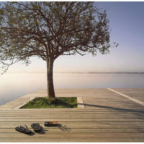 Lame Terrasse Pin Scandinavie Autoclave Brun Striée 27x145mm 3,00m 4 Lame Terrasse Pin Scandinavie Autoclave Brun Striée 27x145mm 3,00m – Image 2