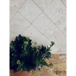 Travertin Medium Vieilli 10x10cm Ep.1cm -Construction Matériaux Magasin Photo dambiance 630251