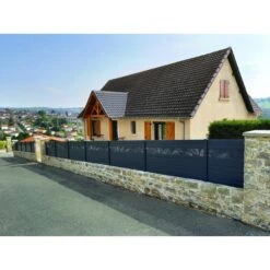 Lame ALULAM 1,80m X H.8,5cm Gris Ral 7016 -Construction Matériaux Magasin Photo dambiance 910488